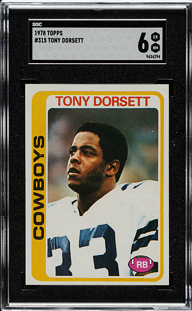 1978 Topps Football #315 Tony Dorsett Rookie SGC EX/NM 6