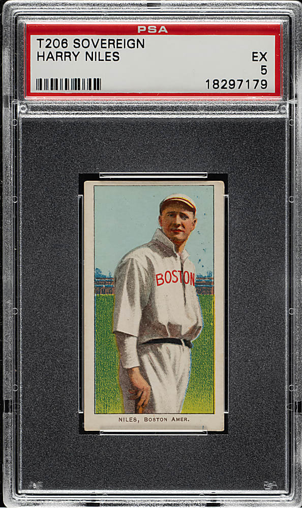 1909-1911 T206 White Border Harry Niles PSA EX 5 - Sovereign 350 Back