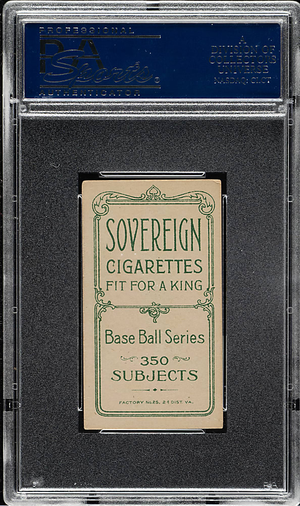 1909-1911 T206 White Border Harry Niles PSA EX 5 - Sovereign 350 Back