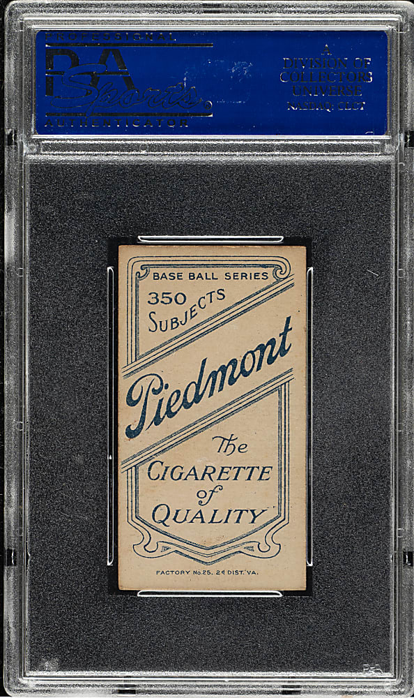 1909-1911 T206 White Border Wild Bill Donovan Throwing PSA EX-MT 6