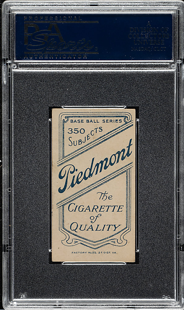 1909-1911 T206 White Border Jack Warhop PSA EX-MT 6