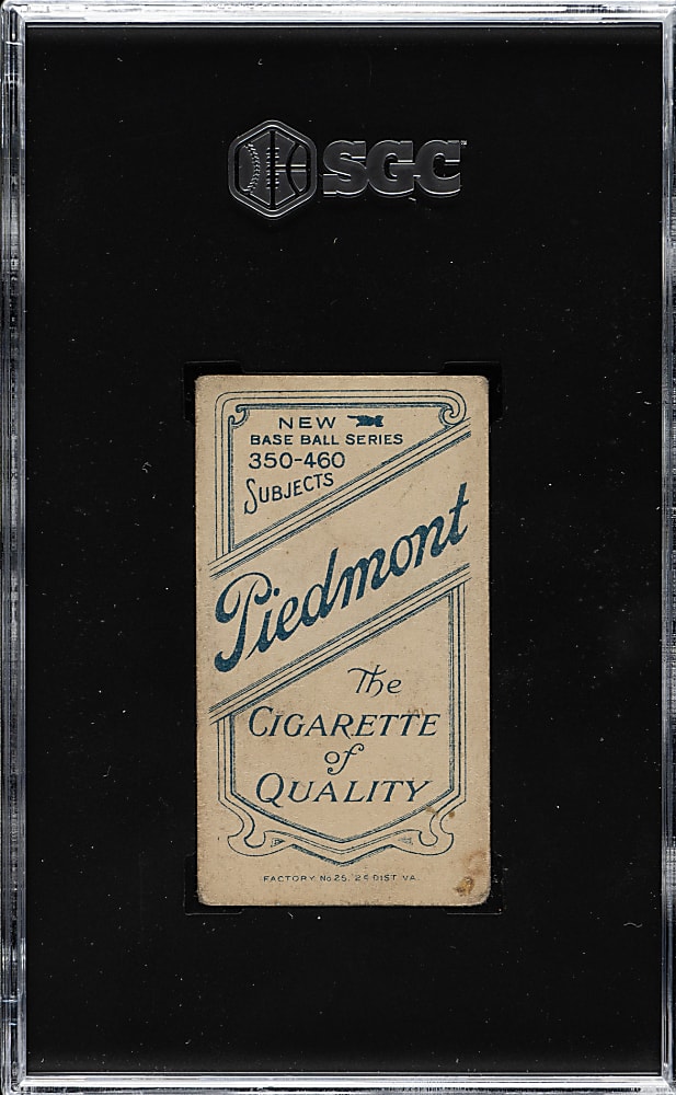 1909-1911 T206 White Border Germany Schaefer Washington SGC GOOD 2