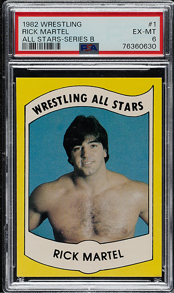 1982 Wrestling All-Stars "Series B" #1 Rick Martel PSA EX-MT 6