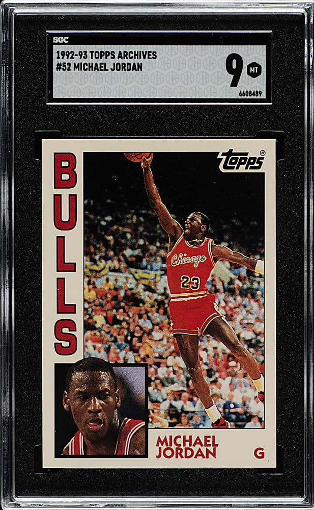 1992-1993 Topps Archives Basketball #52 Michael Jordan SGC MINT 9
