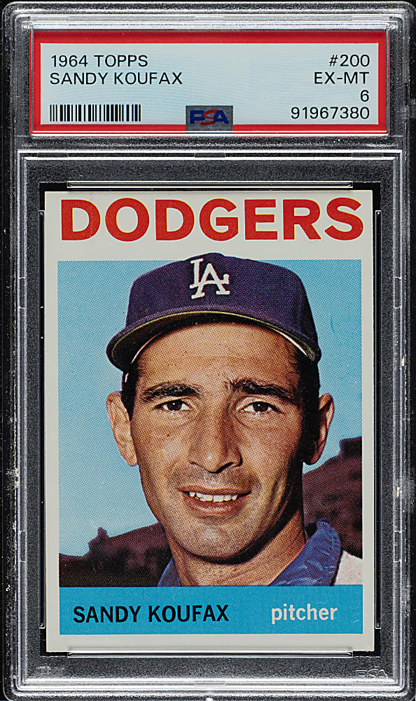 1964 Topps #200 Sandy Koufax PSA EX-MT 6