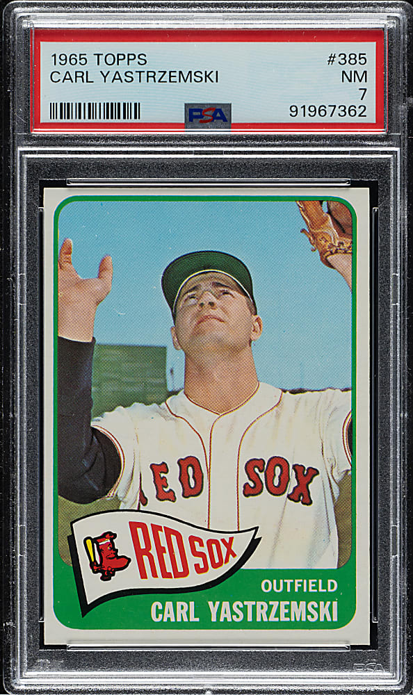 1965 Topps #385 Carl Yastrzemski PSA NM 7