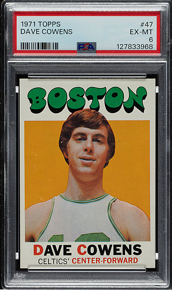 1971-1972 Topps Basketball #47 Dave Cowens Rookie PSA EX-MT 6