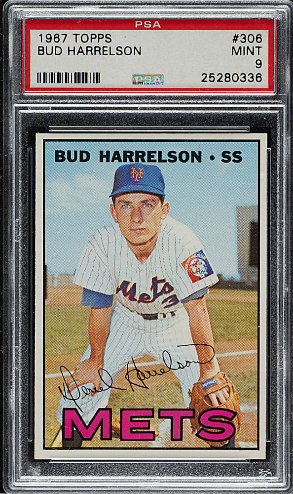 1967 Topps #306 Bud Harrelson PSA MINT 9