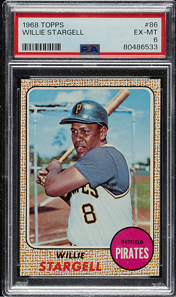 1968 Topps #86 Willie Stargell PSA EX-MT 6