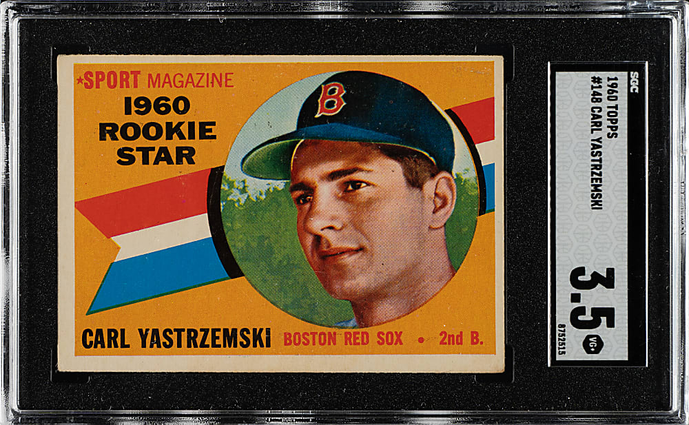 1960 Topps #148 Carl Yastrzemski Rookie SGC VG+ 3.5