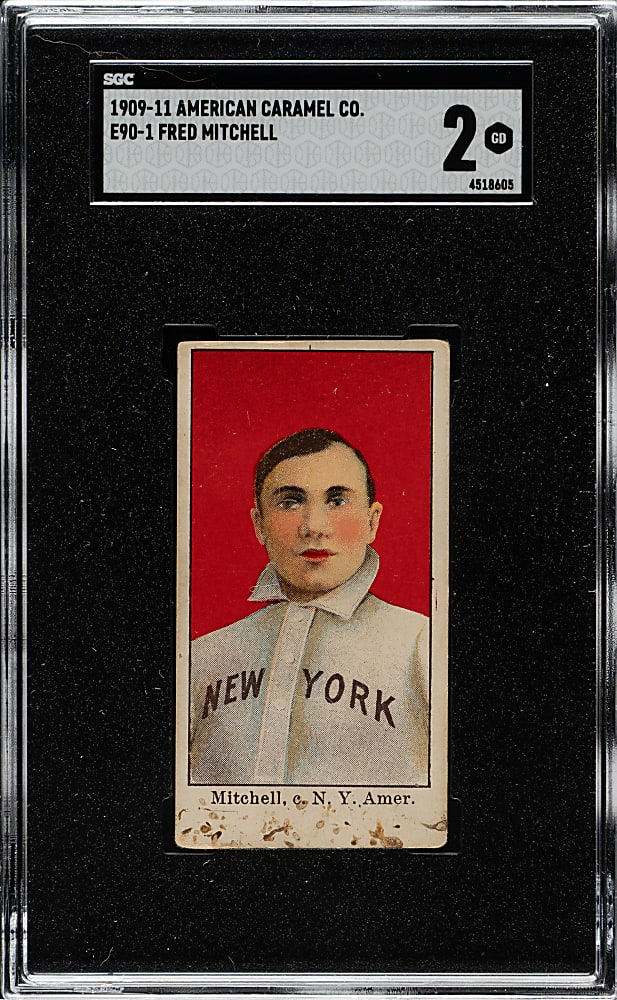1909-1911 E90-1 American Caramel Fred Mitchell SGC GOOD 2