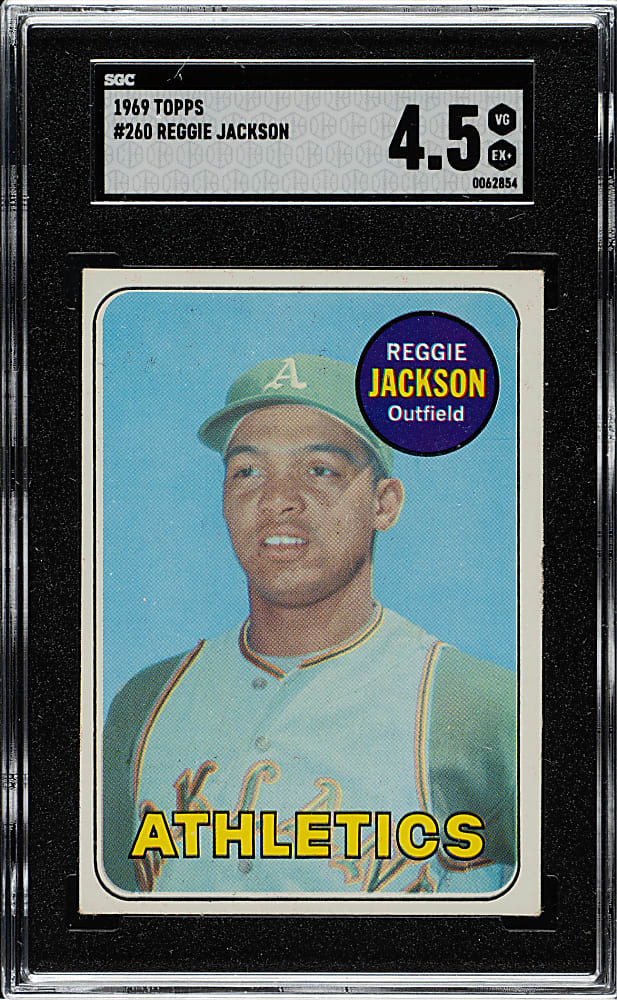 1969 Topps #260 Reggie Jackson Rookie SGC VG/EX+ 4.5