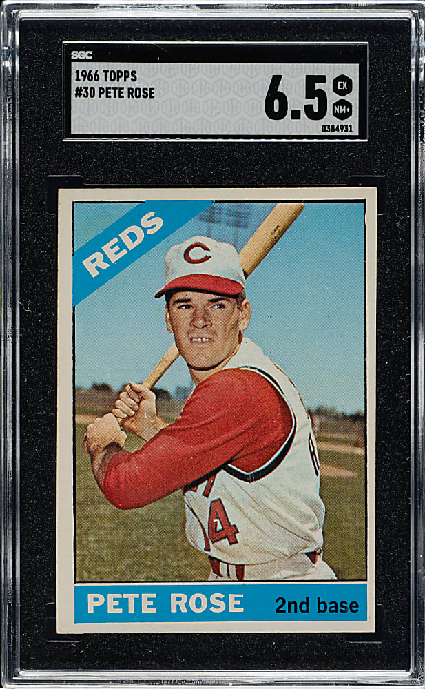 1966 Topps #30 Pete Rose SGC EX/NM+ 6.5