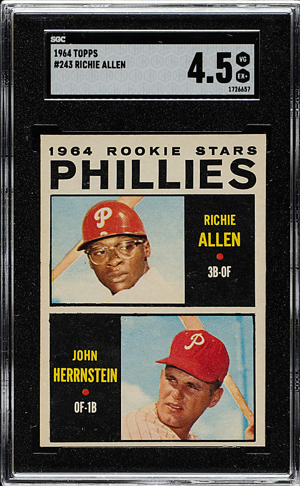 1964 Topps #243 Richie Allen Rookie SGC VG/EX+ 4.5