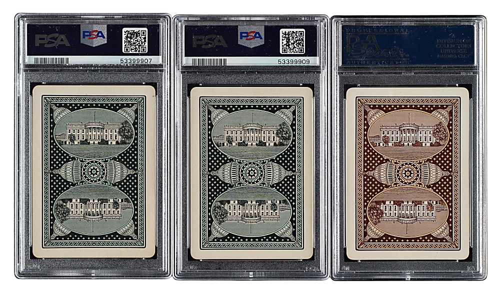 1900 PL9-1 Cincinnati Gm. Co. In the White-House PSA-Graded Trio: John Adams, Franklin Pierce, and Grover Cleveland