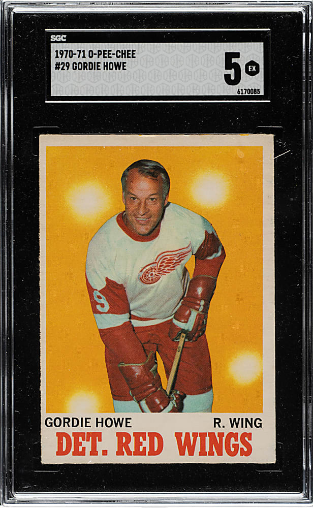 1970-1971 O-Pee-Chee Hockey #29 Gordie Howe SGC EX 5