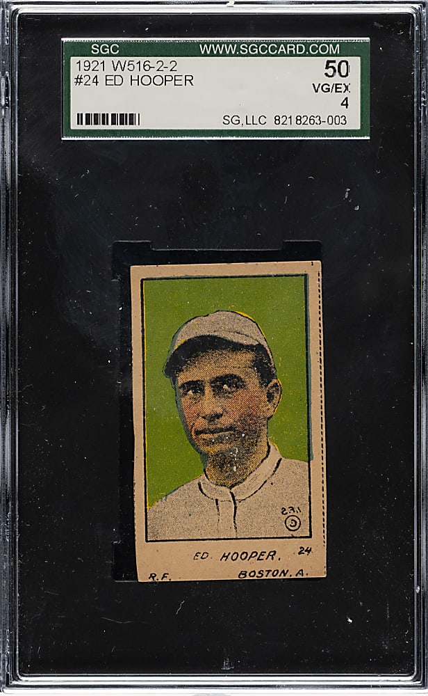 1921 W516-2-2 #24 Harry Hooper SGC VG/EX 50