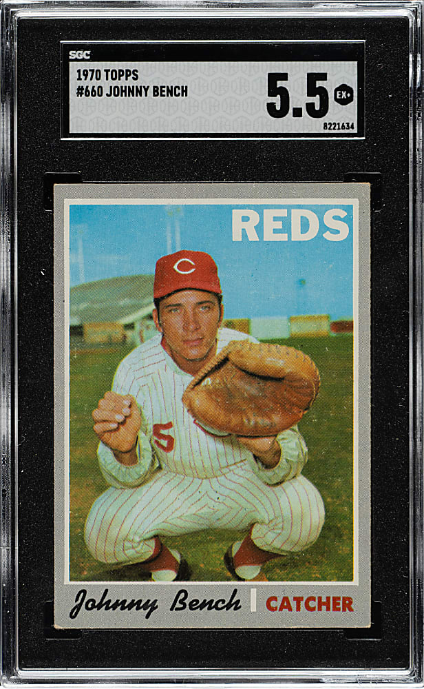 1970 Topps #660 Johnny Bench SGC EX+ 5.5