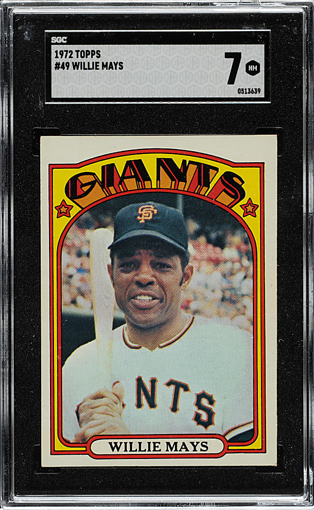 1972 Topps #49 Willie Mays SGC NM 7