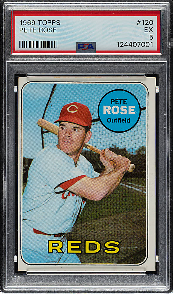 1969 Topps #120 Pete Rose PSA EX 5