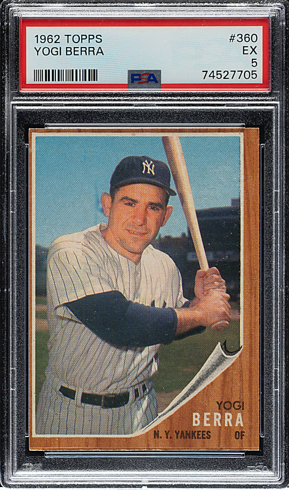 1962 Topps #360 Yogi Berra PSA EX 5