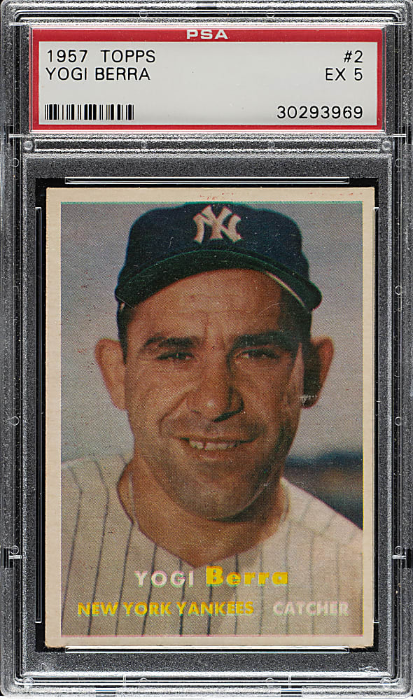 1957 Topps #2 Yogi Berra PSA EX 5
