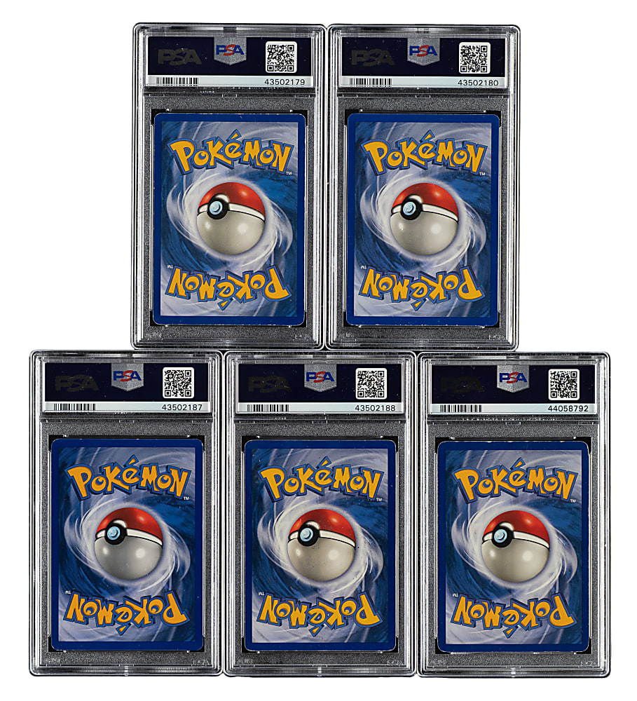 1999 Pokemon Jungle Holographic PSA-Graded Collection (5)