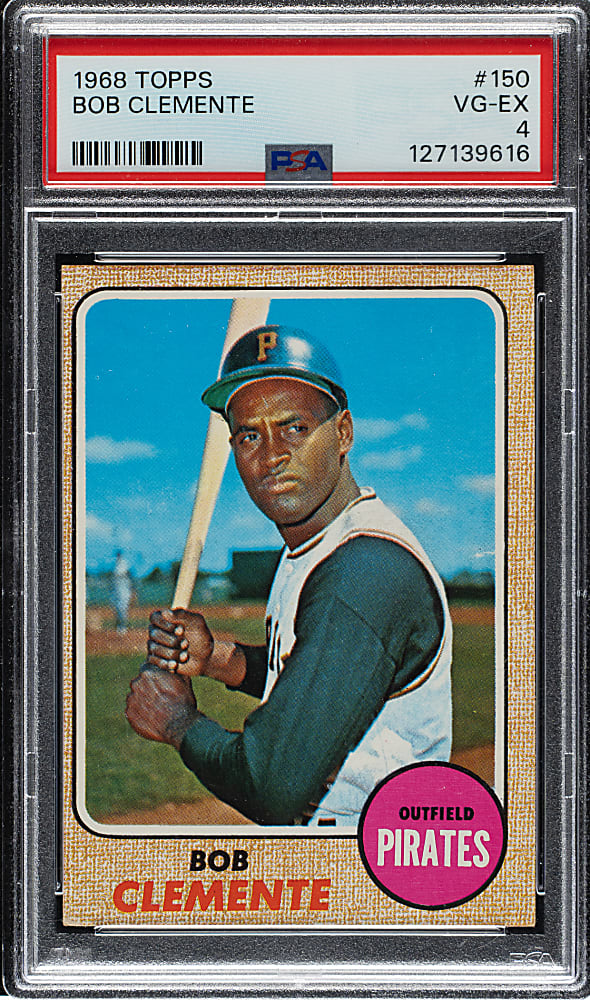 1968 Topps #150 Roberto Clemente PSA VG-EX 4