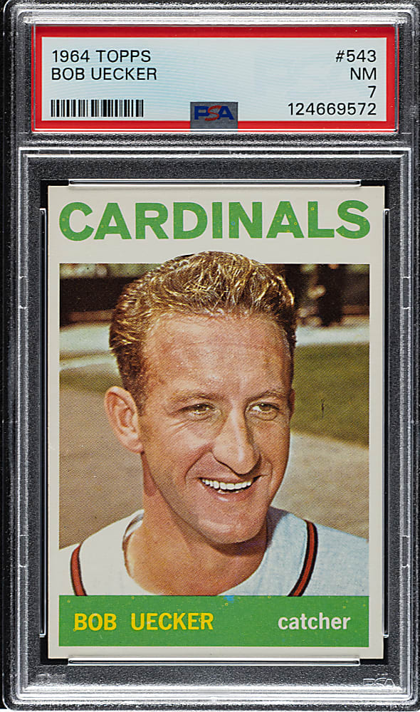 1964 Topps #543 Bob Uecker PSA NM 7