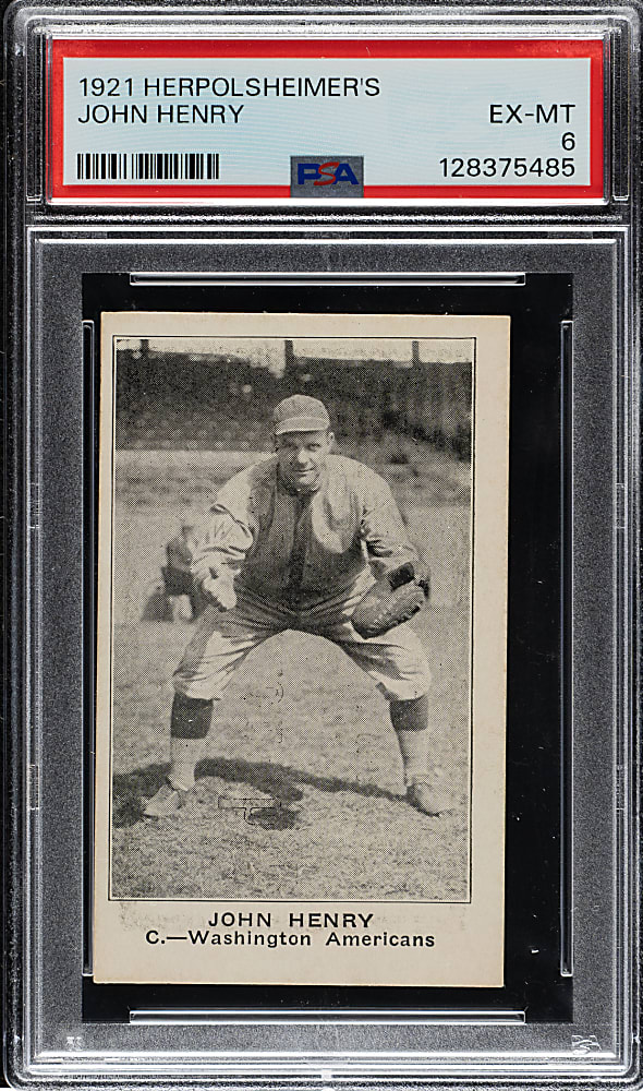 1921 Herpolsheimer's Clothing John Henry PSA EX-MT 6 - 1 of 1 - Highest Graded!