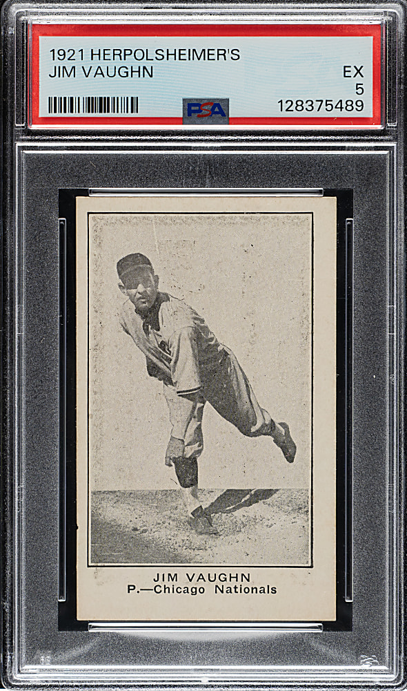 1921 Herpolsheimer's Clothing Jim Vaughn PSA EX 5 - 1 of 1 - Highest Graded!