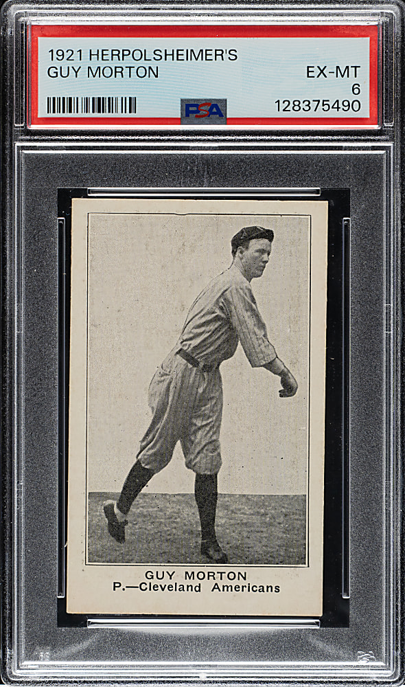 1921 Herpolsheimer's Clothing Guy Morton PSA EX-MT 6 - 1 of 1 - Highest Graded!