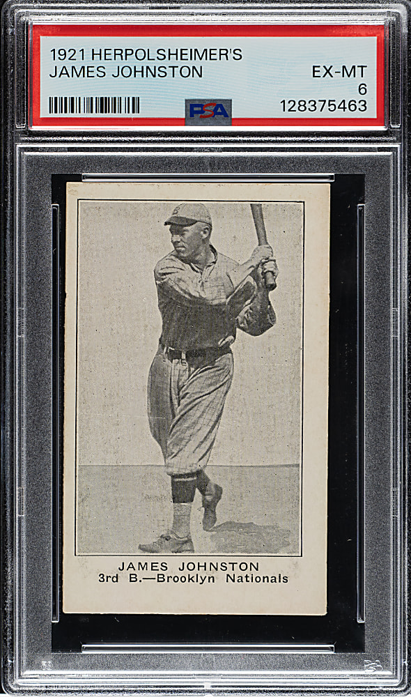 1921 Herpolsheimer's Clothing James Johnston PSA EX-MT 6 - 1 of 2 - Highest Graded!