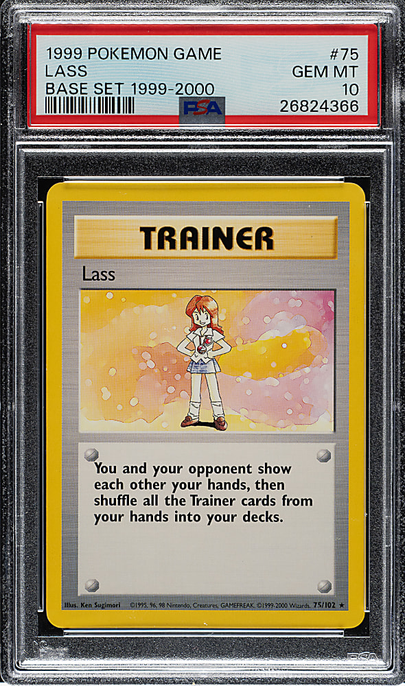 1999 Pokemon Base Set #75 Lass PSA GEM MINT 10