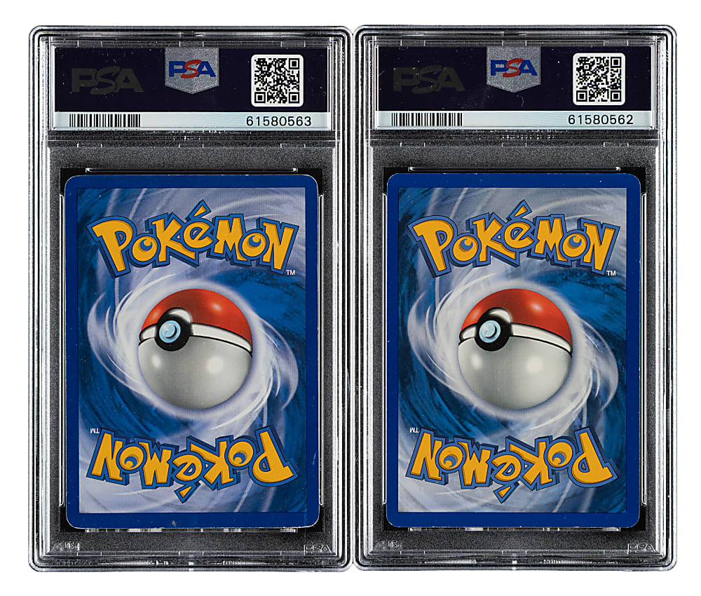 2001 Pokemon Neo Discovery Politoed & Forretress Holographic PSA-Graded Pair (2)