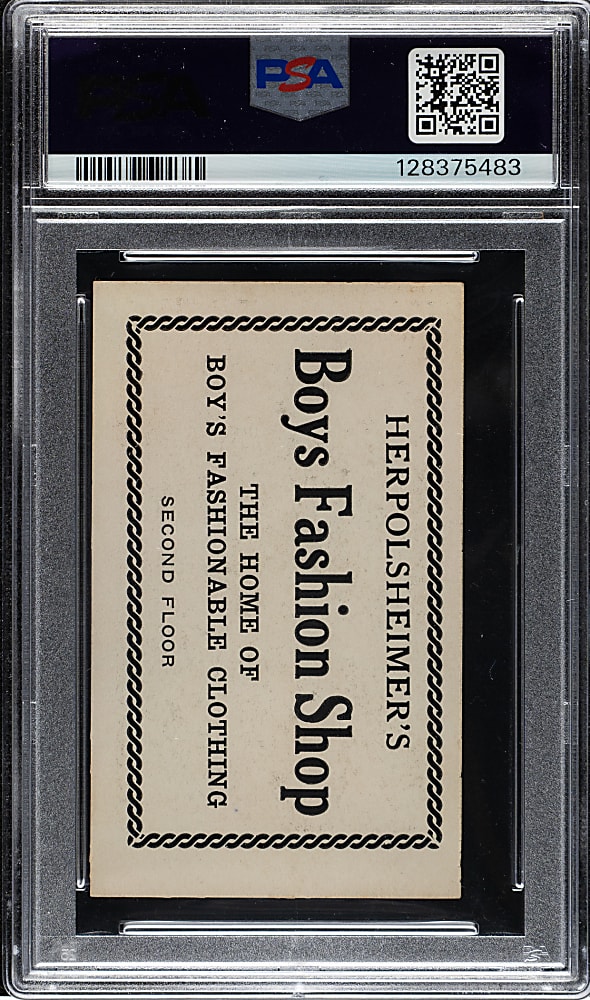 1921 Herpolsheimer's Clothing Amos Strunk PSA EX-MT 6 - 1 of 1 - Highest Graded!