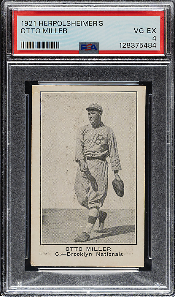 1921 Herpolsheimer's Clothing Otto Miller PSA VG-EX 4 - 1 of 1 - Highest Graded!