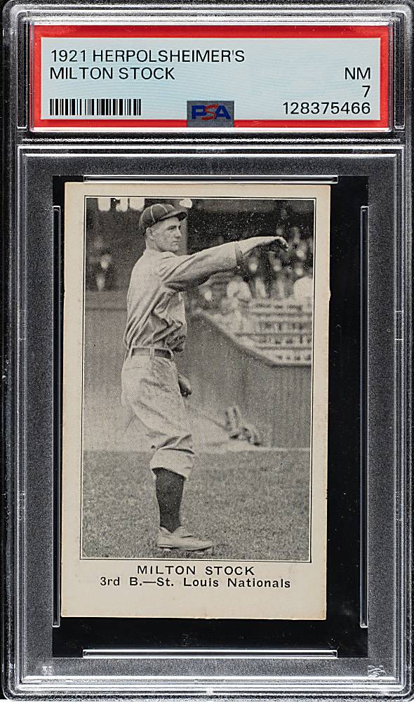 1921 Herpolsheimer's Clothing Milton Stock PSA NM 7 - 1 of 1 - Highest Graded!