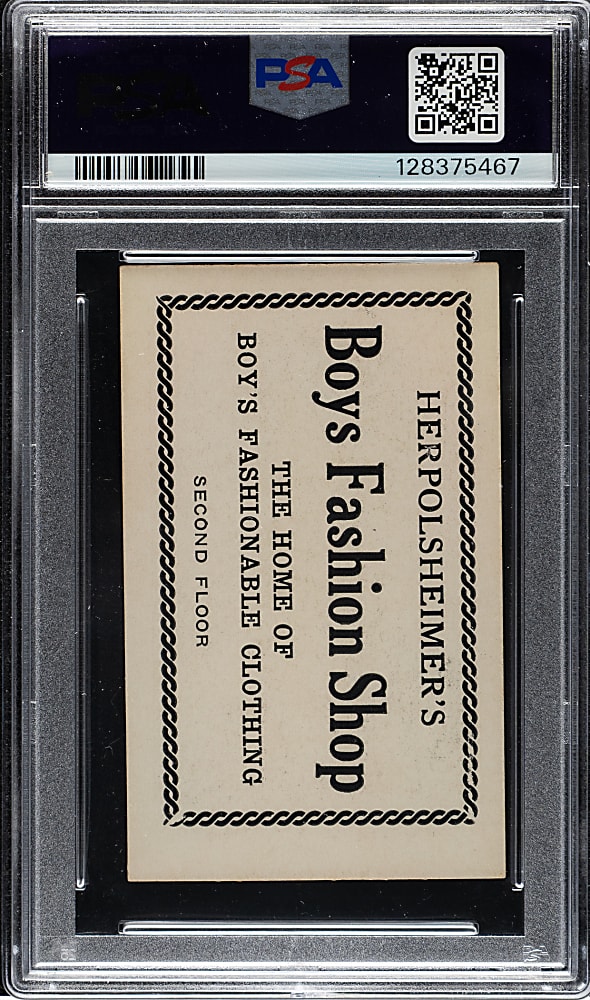1921 Herpolsheimer's Clothing Fred Toney PSA EX-MT 6 - 1 of 1 - Highest Graded!