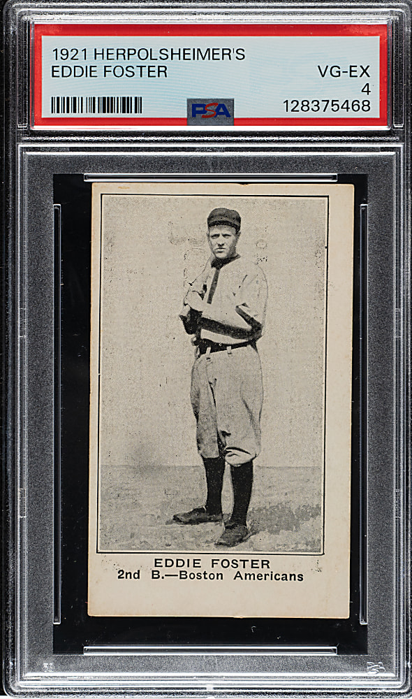 1921 Herpolsheimer's Clothing Eddie Foster PSA VG-EX 4 - 1 of 1 - Highest Graded!