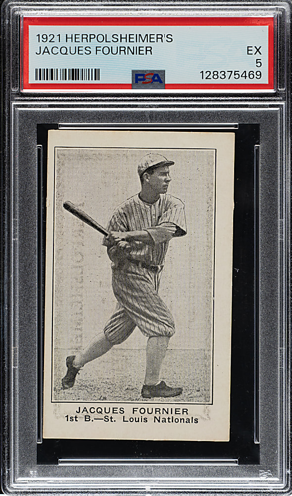 1921 Herpolsheimer's Clothing Jack Fournier PSA EX 5