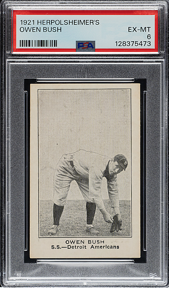 1921 Herpolsheimer's Clothing Owen Bush PSA EX-MT 6 - 1 of 1 - Highest Graded!