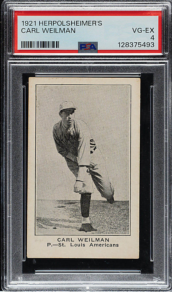 1921 Herpolsheimer's Clothing Carl Weilman PSA VG-EX 4 - 1 of 1 - Highest Graded!