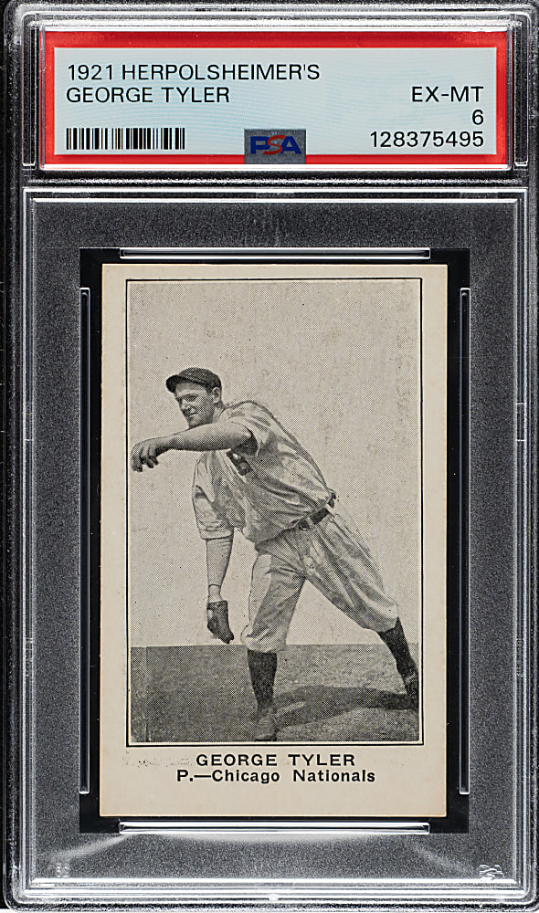 1921 Herpolsheimer's Clothing George Tyler PSA EX-MT 6 - 1 of 1 - Highest Graded!