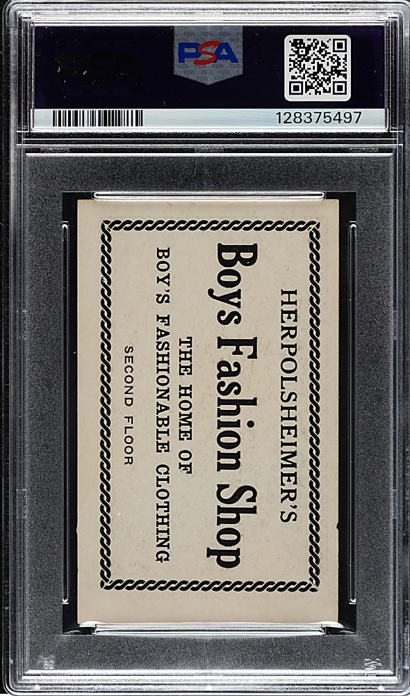 1921 Herpolsheimer's Clothing Arthur Nehf PSA EX 5 - 1 of 1 - Highest Graded!