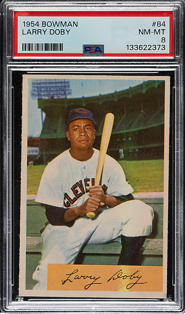 1954 Bowman #84 Larry Doby PSA NM-MT 8