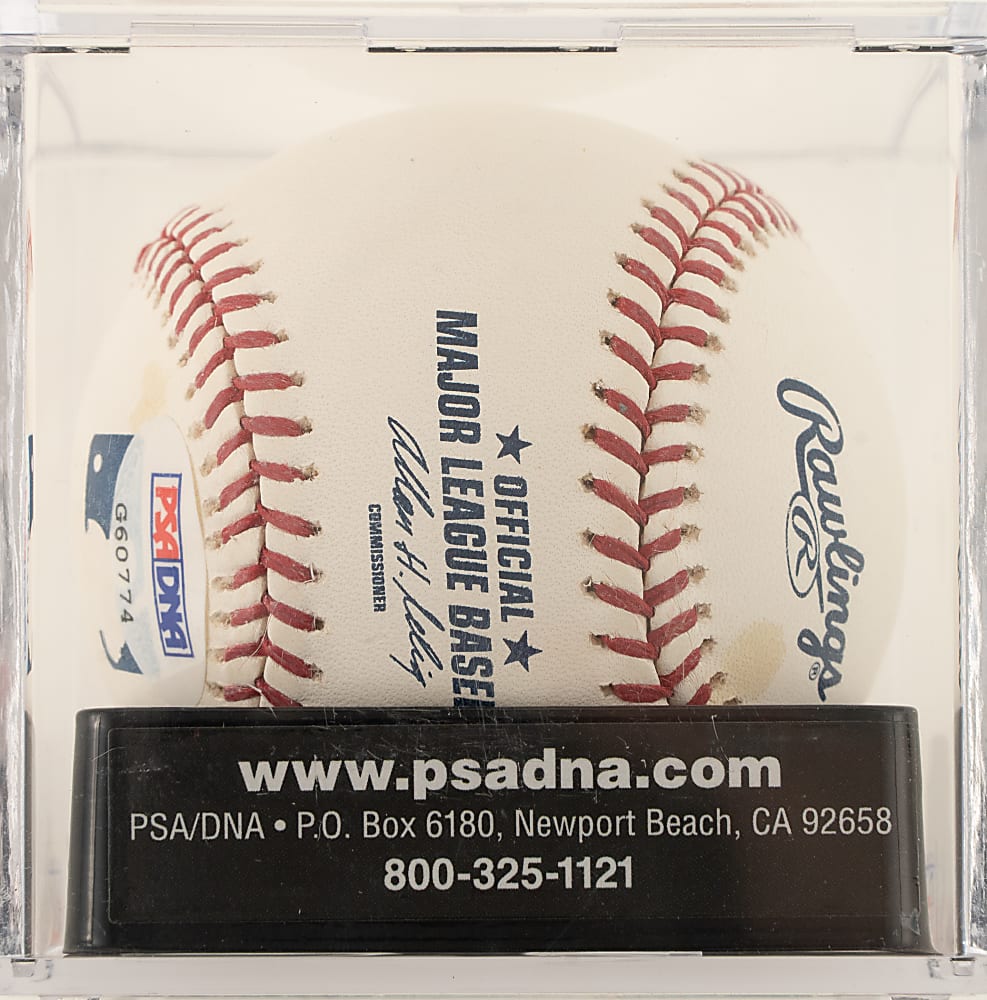 Lou Brock Single-Signed Baseball PSA/DNA GEM MINT 10