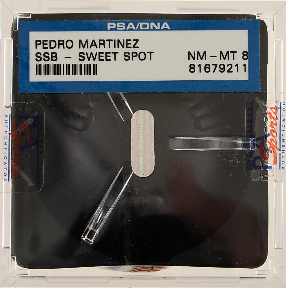 Pedro Martinez Single-Signed Baseball PSA/DNA NM-MT 8
