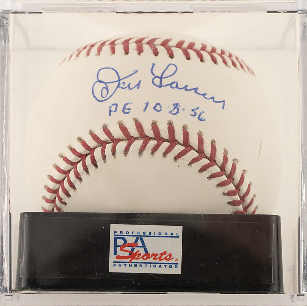 Don Larsen Single-Signed Baseball PSA/DNA GEM MINT 10