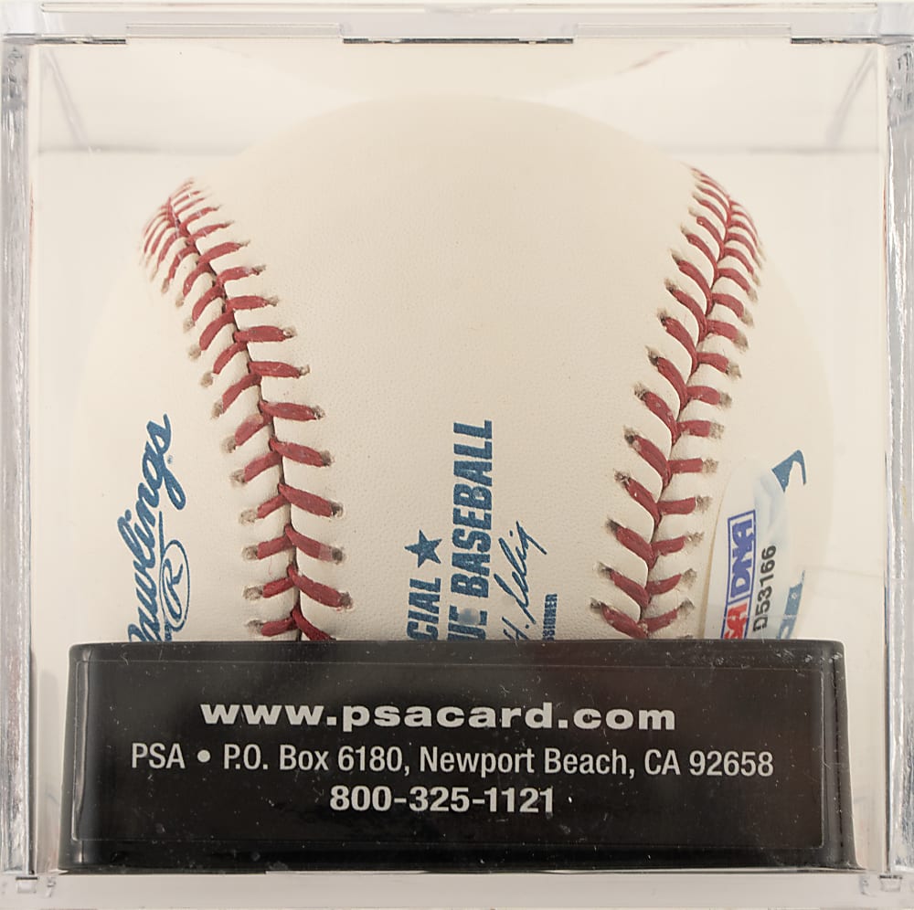 Don Larsen Single-Signed Baseball PSA/DNA GEM MINT 10